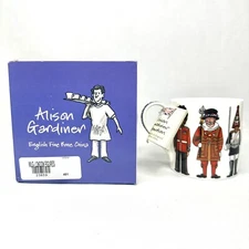 Alison Gardiner London Figures Fine Bone China Mug Coffee Cup Handmade England