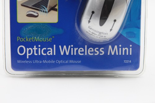 Kensington Pocket Mouse 72214 Wireless Optical Silver Compact Travel - Picture 2 of 5