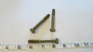 5-16-18-x-2-1-2-034-Brass-Hex-Head-Cap-Screw-Hex-Bolt-5-16-034-18-2-1-2-034-Lot-of-3