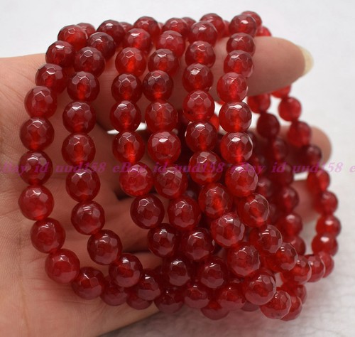 Wholesale Lots 6 Pcs 6/8/10/12mm Natural Gemstone Crystal Stretch Bracelet 7.5” - Picture 88 of 88