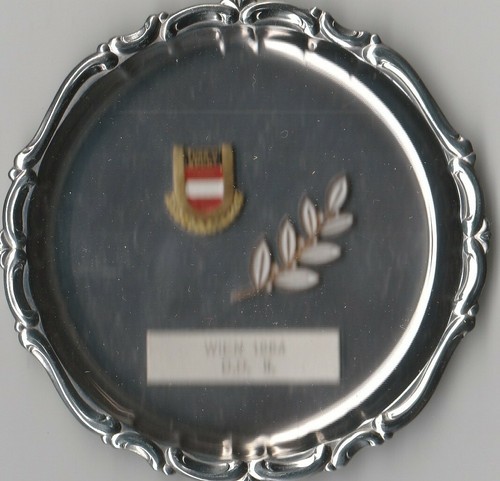 Gymnastics Vienna 1964 D.D. II. Silver Plate Award