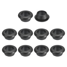 18Pcs Rubber Grommets, 12mm ID 14mm Drill Hole Hollow Firewall Hole Plugs, Black