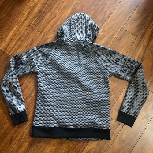 ADIDAS X REIGNING CHAMP NR WOMEN'S LARGE AARC SPCR Z.N.E. HOODIE GRAY MESH RARE - Picture 10 of 14