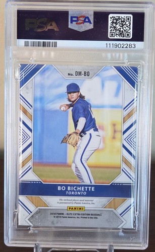2018 Panini Elite Extra Edition Bo Bichette RC Rookie Dual Jersey /99 NM-MT 8 - Picture 2 of 2