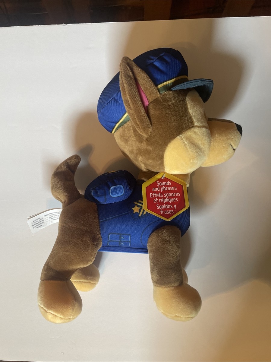 paw patrol Chase plush Sounds And Phrases New With Tags Stuffed