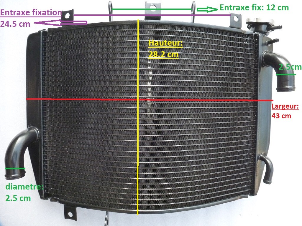 Radiateur ZX6R pour Kawasaki Ninja ZX636 2005-2006 pièce de refroidissement neuve