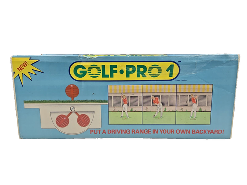Golf Pro 1 Backyard Driving Range New in Box Swing Practice Vintage Rare