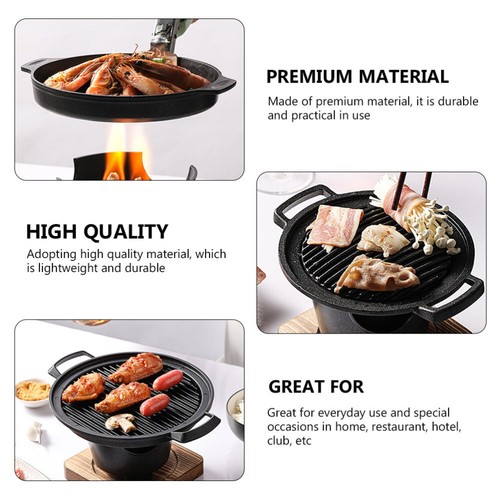 Small Charcoal Hibachi Grill Cast Iron Grill Barbecue Tools Barbecue Grill - Picture 5 of 12