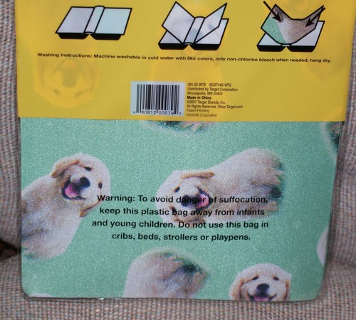 3 Puppy Dogs Book Sox Stretchable Book Cover NEW Fast Shipping - Picture 3 of 3