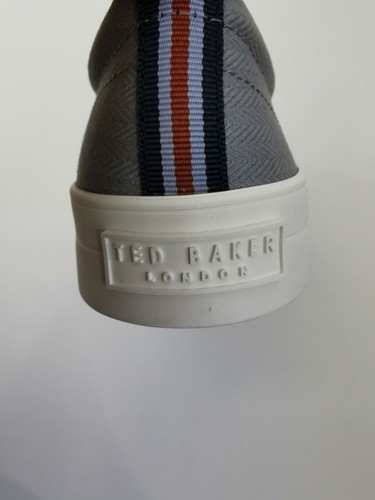 Ted Baker Shoes - Classic Herringbone Plimsoll Blue OR Grey - UK8 UK10 - RRP £79 - Picture 7 of 15