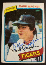 Mark Wagner Detroit Tigers 1980 Topps #29 Autographed Baseball Card