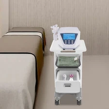 Dental Cabinet Mobile Cart 2 Drawers Stainless Steel Storage Cabinet with wheels