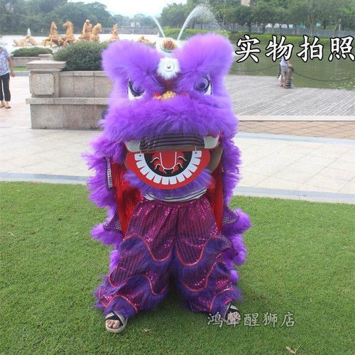 Disfraz de león para niños león popular chino danza estudiante mascota disfraz - Imagen 18 de 28