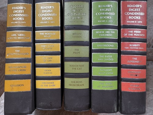 Readers Digest Condensed Book Lot of(5), 1975-1976 Preowned, Vintage - Imagen 3 de 12