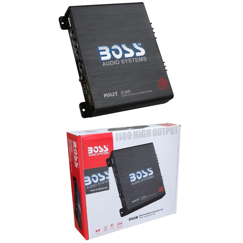 BOSS R1100M Amplificatore Monofonico 1100W | Potenza Subwoofer Auto