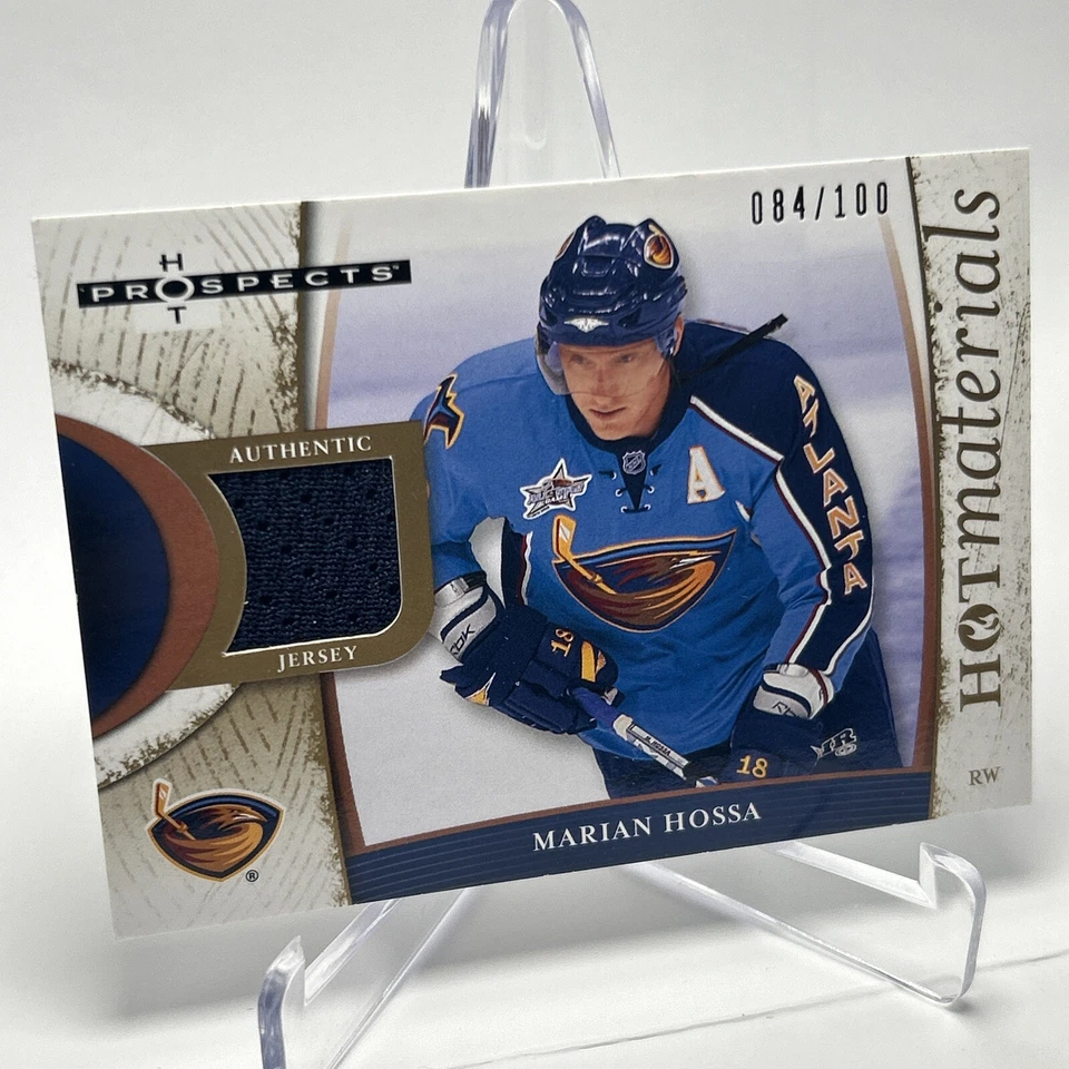 2007-08 Fleer Hot Prospects Hot Materials Red Hot /100 Мариан Хосса #HM-MH HOF - Изображение 2 из 4