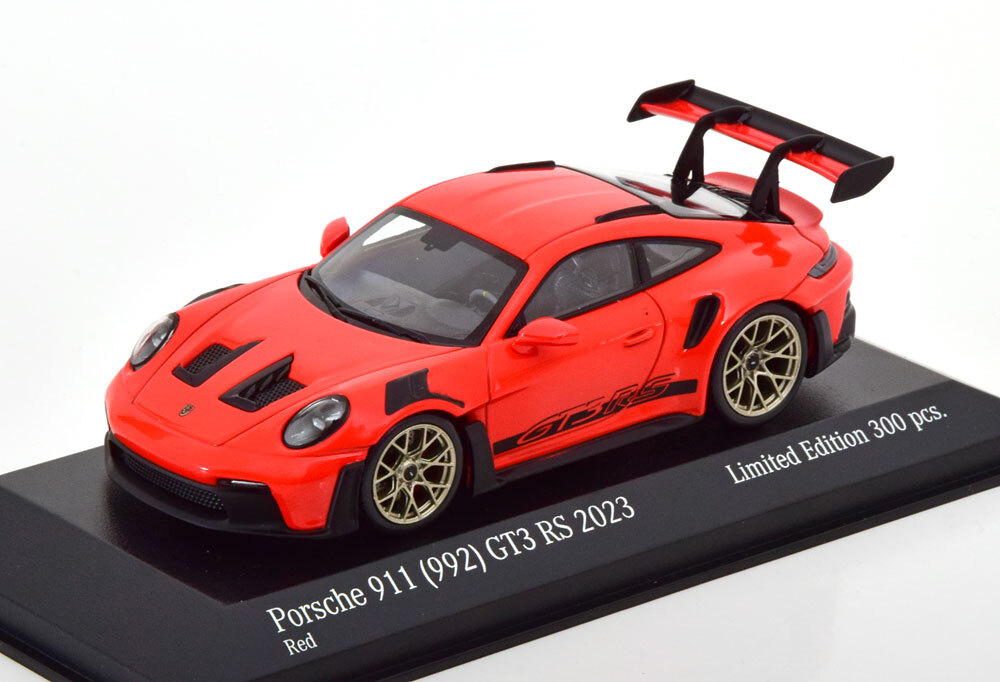 【期間限定送料無料】 911 Porsche Minichamps 1:43 (992) lightred/black 2023 RS GT3 ミニカー