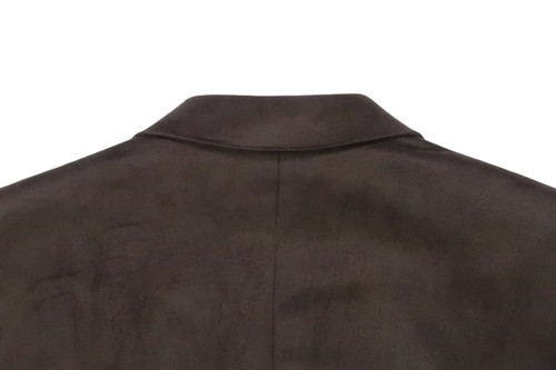NEW STAFFORD MICROSUEDE SPORT COAT MEN 44 R SOLID BROWN BLAZER JACKET MICROFIBER - Picture 9 of 10