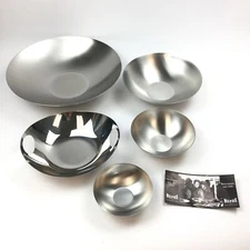 Mepra Bowl Serving Tray Stainless Steel Silver Color 5-Set