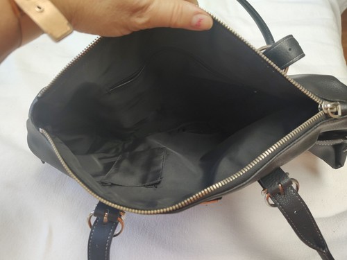 Prada Milano Damen Schwarz Leder Handtasche GELDBÖRSE DOPPELHENKEL - Bild 13 von 20