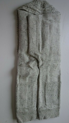 CHAPS Women's Cotton-Blend Shawl Cardigan Beige/Tan Multi Retail $89 - Picture 4 of 7