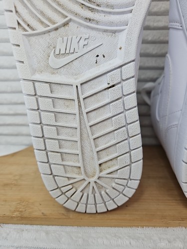 Nike Air Jordan 1 Mid Triple White Trainers * Size UK 10 EU45 US11 * RRP £129 - Picture 20 of 22