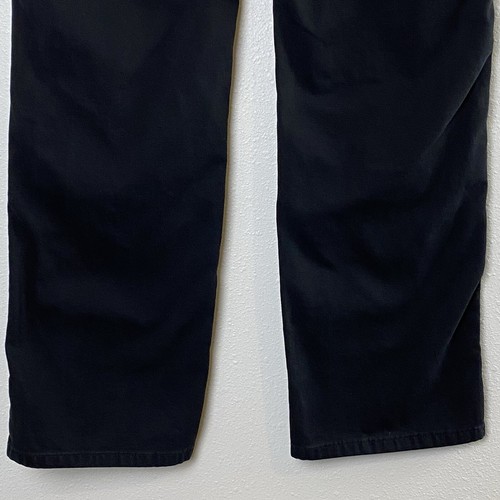 Carhartt Womens Rugged Flex Loose Fit Canvas Double Front Pants 8 Tall Black - Picture 10 of 16