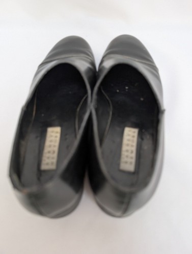 Barney’s New York Womens Sz 41 US 10 Black Leather Loafers Slip On Shoes Vtg. - Picture 5 of 7
