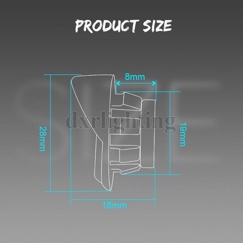 10X Round Blue Side Marker Lights 3/4" LED Truck Trailer Boat Waterproof Chrome - Bild 4 von 12