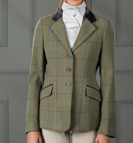 Size 40 Shires Aubrion green tweed jacket.Uk 14 - 16. Show- dressage - hunt.LOOK