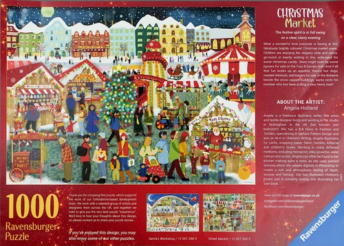 1000 Teile Jigsaw Puzzle Ravensburger Christmas Market | Weihnachtsmarkt - Bild 4 von 5