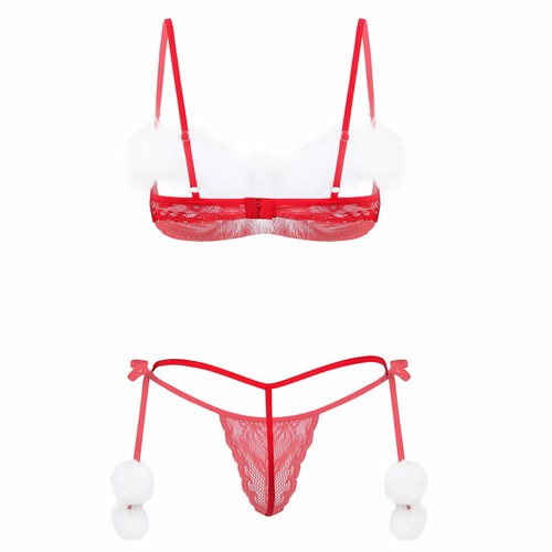 Damen Weihnachten Kostüme Miss Santa Kostüm Anzug Outfit Bikini Dessous Set - Bild 77 von 91