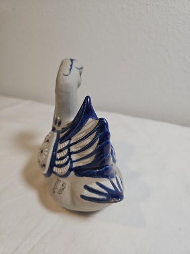 Vintage Reyna Mexiko Kunstkeramik Schwan Ente Vogel Volkskunst Figur 6 x 5 - Bild 5 von 7