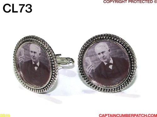 steampunk cufflinks silver Historical heroes pankhurst earhart darwin #CL70-74 - Picture 19 of 26