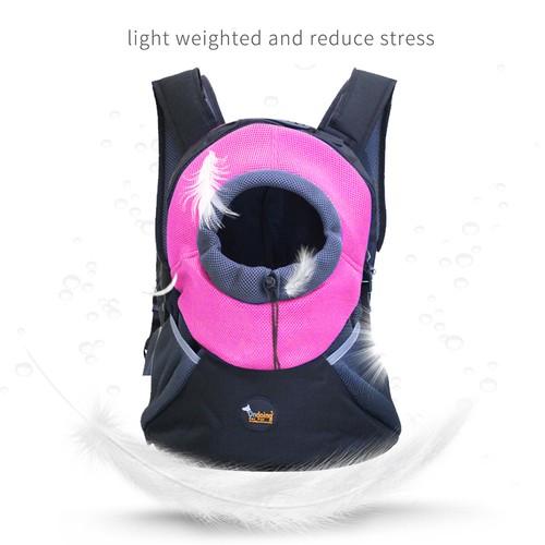 Pet Dog Backpack Carrier Travel Bag Dog Cat Carrier for Traveling Hiking Camping - Picture 15 of 26
