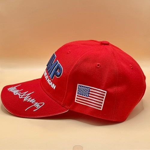 Donald Trump Hat Raised Embroidery President Seal Signature 45-47 US Flag MAGA - Picture 12 of 35