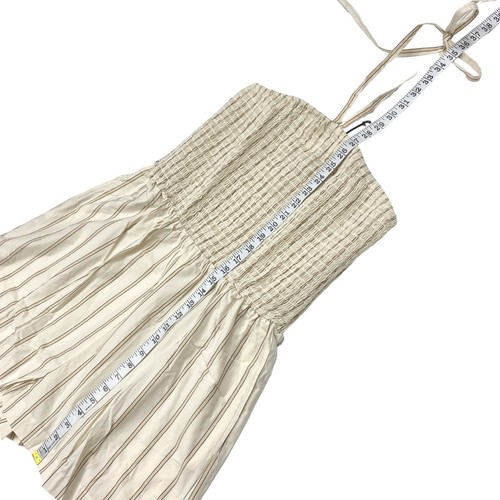 The Get Womens Size L Cross-Neck Romper Striped Multi - Picture 3 of 10