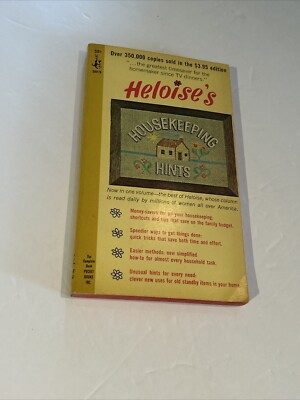 Heloise's Housekeeping Hints Paperback 1966 Housewife Tips Trad Wife Vintage