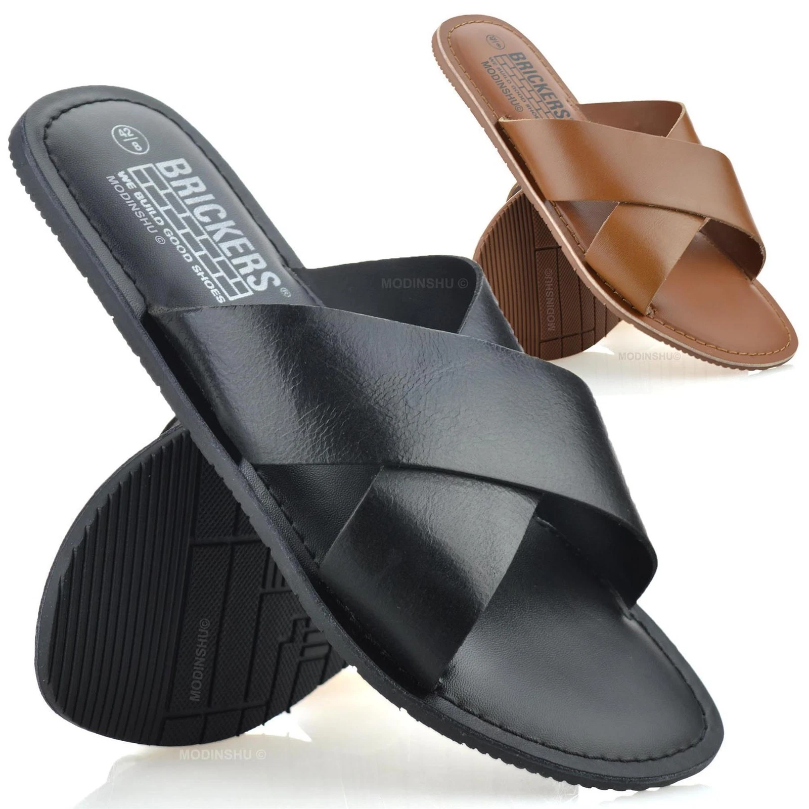 Mens Leather Slip On Sandals Mules Walking Summer Flip Flop Sliders Shoes Size
Opens in a new window