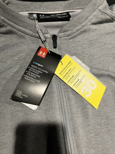 Under Armour UA Men's ColdGear Full Zip Jacket Gray Size 2XL NWT - Picture 2 of 5