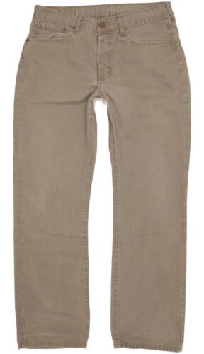 Levi's 401 Herren Khaki Straight Regular Jeans W34 L31 (101245)