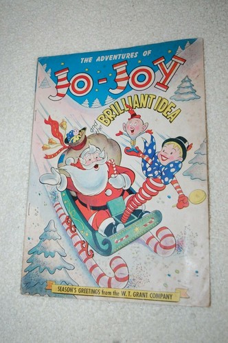 VINTAGE COMIC ADVENTURES JO-JOY & THE BRILLIANT IDEA W.T. GRANT CO 1950 - Picture 2 of 7