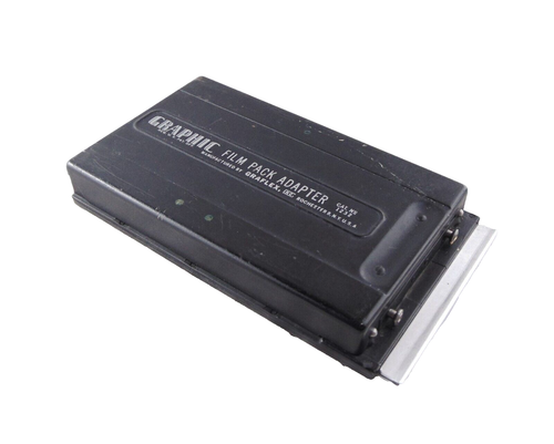 Graflex Graphic Film Pack Adapter 1232 2 1/4 x 3 1/4 w/ Dark Slide FREE USA SHIP - Picture 1 of 5