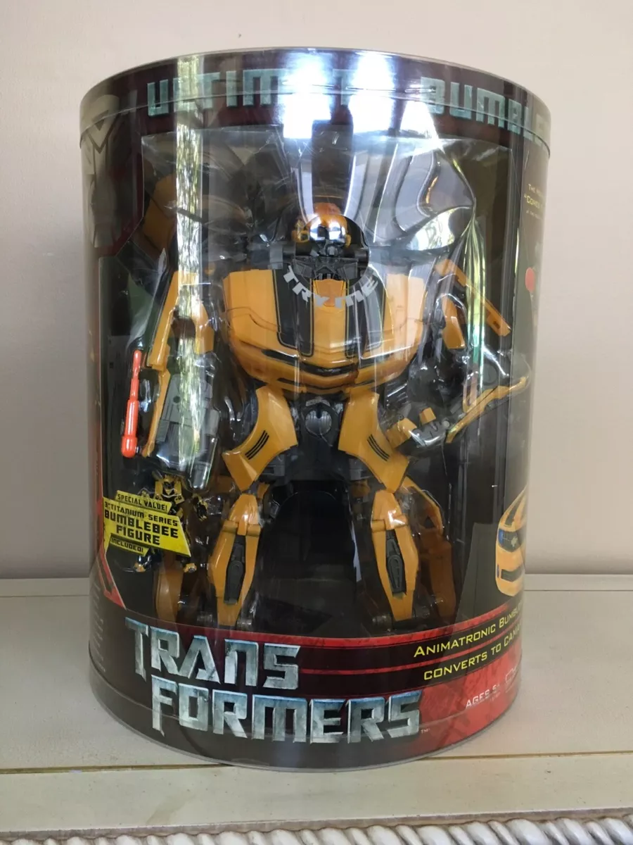 Animatronic Ultimate BUMBLEBEE Transformers Exclusive With Titanium Figure  NEW