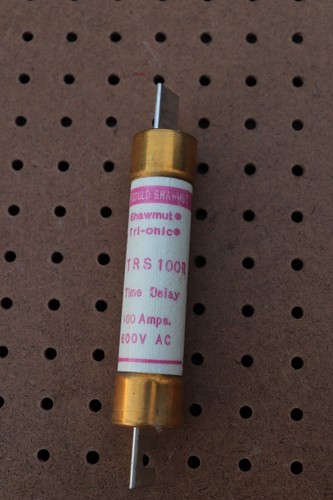 GOULD SHAWMUT TRS100R DUAL ELEMENT TIME DELAY 100A 600VAC - Picture 2 of 3