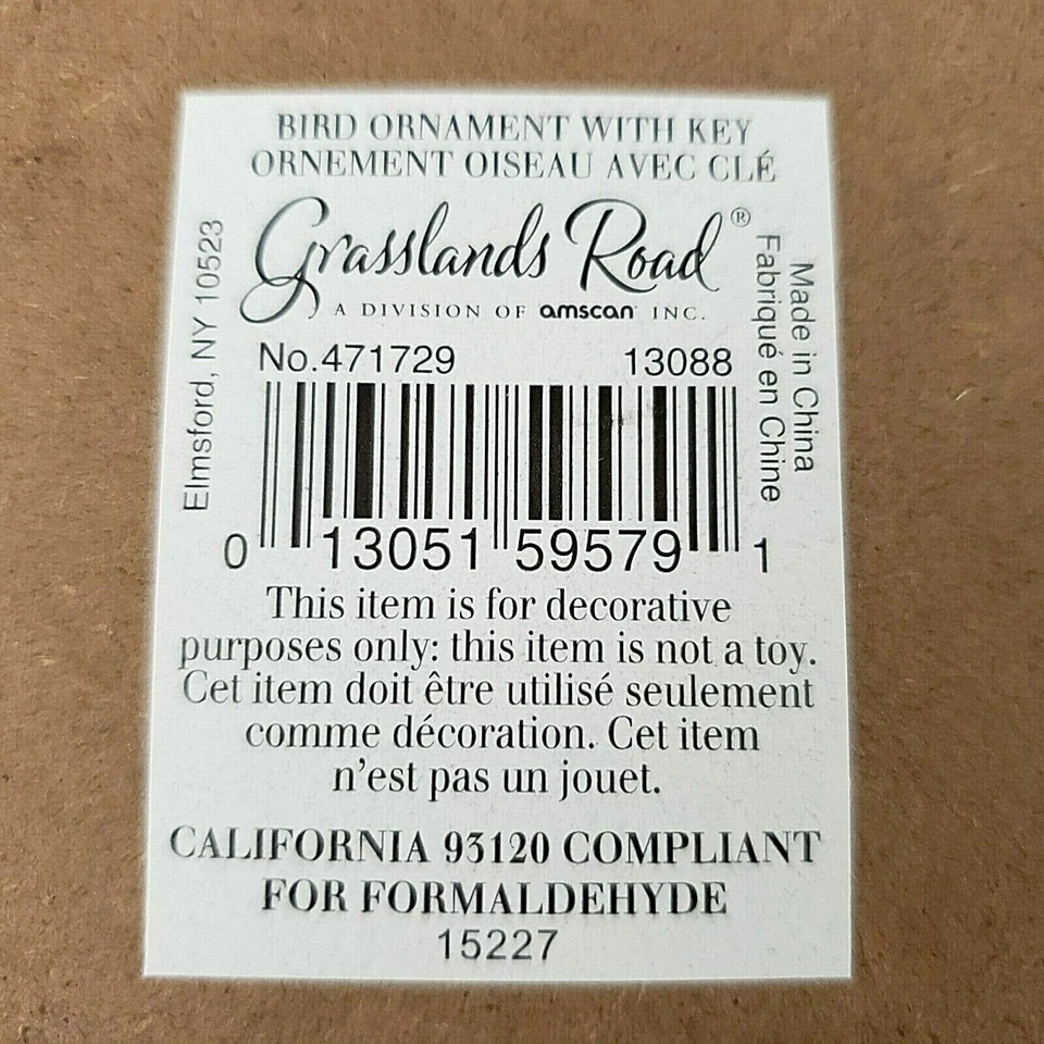 Adorno para colgar en la pared pájaro recortado regalo jardinero pintado floral praderas camino Foto 3 de 3