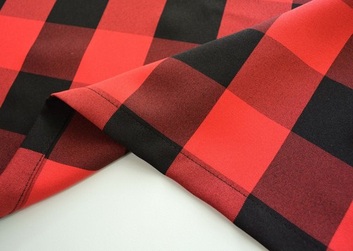 Aiking Home 2 Stück Büffel Kariert Küche Gardinen Stufen mit 2,5" Stange Tasche - Bild 16 von 16