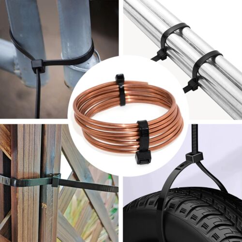 Black Zip Ties Heavy Duty 20 Inch Outdoor 250lb Extra Large Cable Tie Wraps L... - Picture 3 of 6