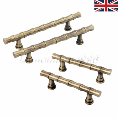 Bronze Bamboo Style Drawer Dresser Door Pull Handles Kitchen Cabinet Handle Hq Bronze Bamboo Style Drawer Dresser Door, Antique Style Kitchen Cabinet Door Handles