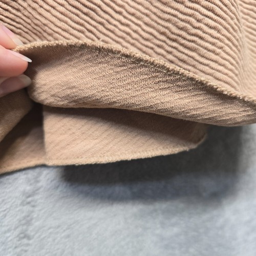 Ganni Dress Womens Juniors Sz Small Tan Stretch Textured Programme 3237 Daisy - Picture 11 of 13